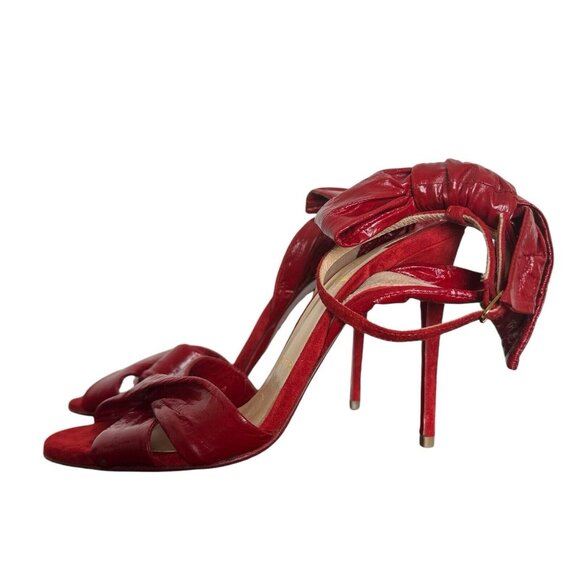 Christian Louboutin Red eel leather heels - Picture 6 of 13